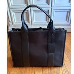 DKNY New Black Holly Medium Rectangle Tote With Long Strap And Logo Detail Photo 4