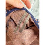 Anthropologie Jacquard A-Line Sweater Knit Mini Dress Navy Orange Size S Photo 4