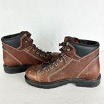 CE Schmidt Womens Leather Work Boots Size 9 Brown Lace Up Photo 2