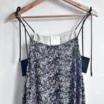 Anthropologie PROSE & POETRY x | Black White Floral Tie Skirt Maxi Dress | Small Photo 0