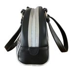 Playboy  Y2K Black Silver Mini Bowler Bag Purse McBling Vegan Leather Bunny Bling Photo 6