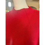 JOSEPH A womens red mock turtleneck womens fitted tight knit sweater size large Photo 2