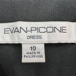 Evan Picone Dress 10 Black Sleeveless Halter Tiered Ruffle Cocktail Classic HOCO Photo 8