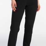 LL BEAN | Women's Black Straight Leg Cotton Stretch Pants, Size 6 Medium Tall Photo 0