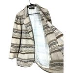 Vintage Casablanca Wool Blend Southwestern Aztec Blazer Coat Size 14 Tan Photo 6