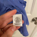 Elle NWOT |  women’s dot‎ stitch ruffle sleeveless blouse — XS Photo 3