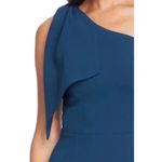 Dress the Population  Tiffany One-Shoulder Midi Dress in Peacock Blue XX-Large Photo 11