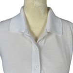 Under Armour heatgear white collared sleeveless stretchy activewear top size S Photo 4