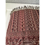 BFA Classics Paisley Print Fringe Hem HighWaisted Maxi Skirt‎ Size 12 Brown Photo 3
