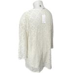 Mango NEW MNG Sandrita White Geometric Knit Long Sleeve Mini Shift Slip Dress 16 Photo 1