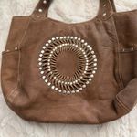 Leather Hobo Bag Brown Studded Boho Shoulder Bag Purse Women's Western Boho Photo 5