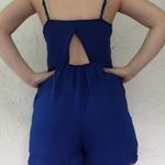 Double Zero Royal Blue Scalloped Romper Photo 2
