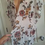 Maurices S/M Floral Kimono Cardigan White Size M Photo 5