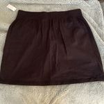 Talbots  Black Cotton Skirt w/shorts‎ under. Size Medium NWT Photo 4