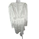 Ronny Kobo Collection Dresses Ronny Kobo Lilian Satin Asymmetrical Dress LARGE White Photo 4