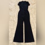 NEW NADINE MERABI Harriet Black Lace Bodice Wide Leg Jumspuit Sz 4 Photo 8