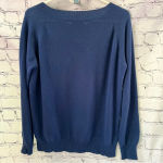 Seaton Women’s Cashmere Long Sleeve Star Sweater Size XS FLAWS Blue Photo 2