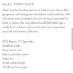 Modcloth Checkered You Got This Mock Nexk Top Knit Christmas Trees Green Red L Photo 8