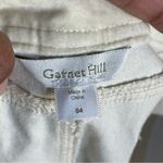 Garnet Hill  | Cream Velour Skinny Pants Sz 4 Photo 3