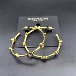 Coach  Signature Stone Hoop Earrings Photo 5