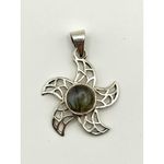Labradorite‎ Starfish Sterling Silver Pendant Photo 4