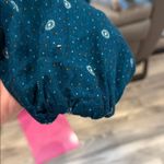 Elegant Teal and Gold Women's Joggers XL Blue Photo 4