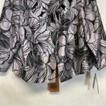 Dana Kay Purple & Black Floral Half Sleeve Cropped Blazer Jacket Size 14W Photo 2