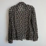 Samuel Dong Women’s Lace Textured Collared Button Down Long Sleeve w/Camisole‎ L Tan Size L Photo 1