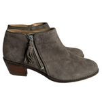 Vionic  Joy Serena Ankle Boots Brown (Greige) Tassel Side Zips Almond Toe‎ Photo 0