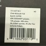 SHASHI Star Regular Toe Black Coffee Barre Pilates Yoga Full Grip Socks Size M Brown Size M Photo 10