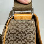 Coach  Signature‎ Canvas Leather Diaper Messenger Bag Brown F77004 Photo 6