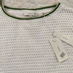 Vince Crochet Contrast Tipping Crew Neck Top Photo 3