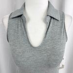 BP New Polo Tank Dress Sleeveless Mini Tennis Dress Ribbed Heather Grey Photo 5