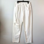 Ksubi Playback Blanc Sliced Jeans Size 32 White Super High Rise Relaxed Leg Photo 3