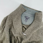 Van Heusen oversized chunky knit quarter zip pullover sweater in heather dusty brown size M Photo 5