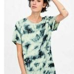 ZARA NWT  Tie Dye The Batik Top Dress Bloggers Fav Green Photo 0