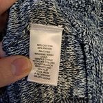 cupio  Blue and White Marled Knit Sweater Size Large‎ Photo 4