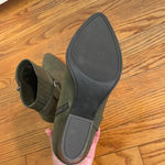 Indigo rd. ankle moto booties block heel green size 7.5 Photo 9