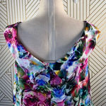 Nicole Miller ‎ Off-the-Shoulder Silk Floral Top Photo 7