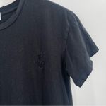 Wildfox Small Dress Maxi Black Embroidered Logo High Side Slits Cotton Long Photo 4