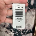 Torrid Brown&Black Tie Dye Fringe Kimono Sz.1/2 NWT Photo 9