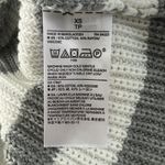 Banana Republic Sweater Womens XS Gray White Striped Chunky Knit Neutral Preppy Photo 5