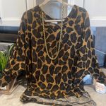 Cherish Women's Leopard Knitted Sweater Long Sleeve One Size Photo 0