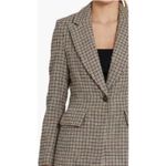Amanda Uprichard Amanda Uprichard Aldridge Houndstooth Blazer Size Medium Photo 3