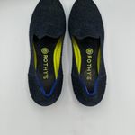 Rothy's  The Loafer Shoes Navy Blue & Neon Metallic Lattice Stitch Women's 9 Photo 5