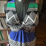 Chico's Chico’s blue v-neck vacationcore knit sleeveless maxi dress Photo 1