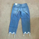 New with tags Jelly jeans high rise distressed mom jeans in size 11 Blue Photo 1
