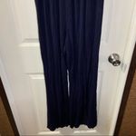 Active USA  Navy Blue Strapless Stretch Jumpsuit size L Photo 9