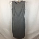 Calvin Klein  Gray Sleeveless Exposed Zip Knee Length Dress 4 Photo 3