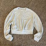 Gilly Hicks  Terry Oversized Sweatshirt Crew Gray Photo 0